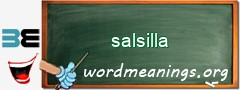 WordMeaning blackboard for salsilla